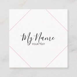 Quadratische Visitenkarte