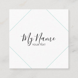 Quadratische Visitenkarte