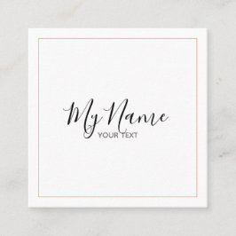 Quadratische Visitenkarte