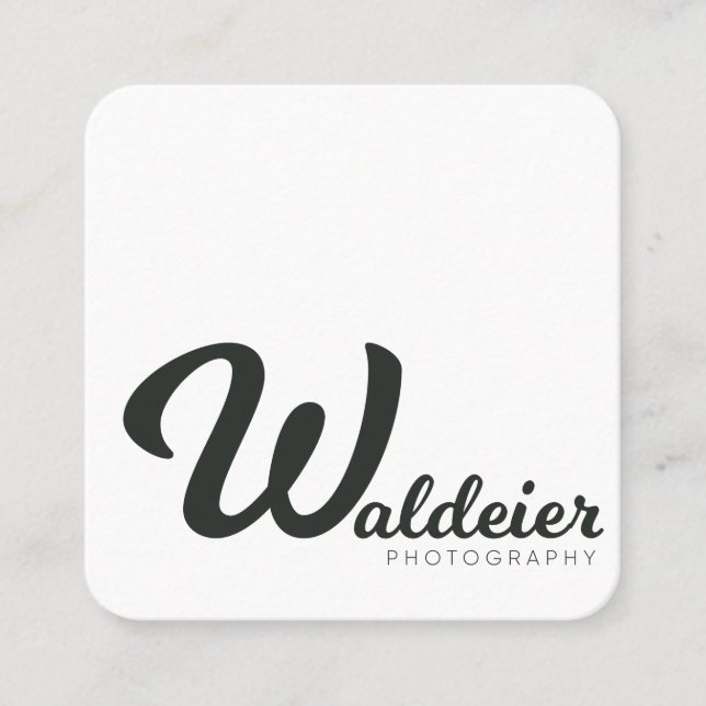 Quadratische Visitenkarten Visitenkarte (Vorderseite)