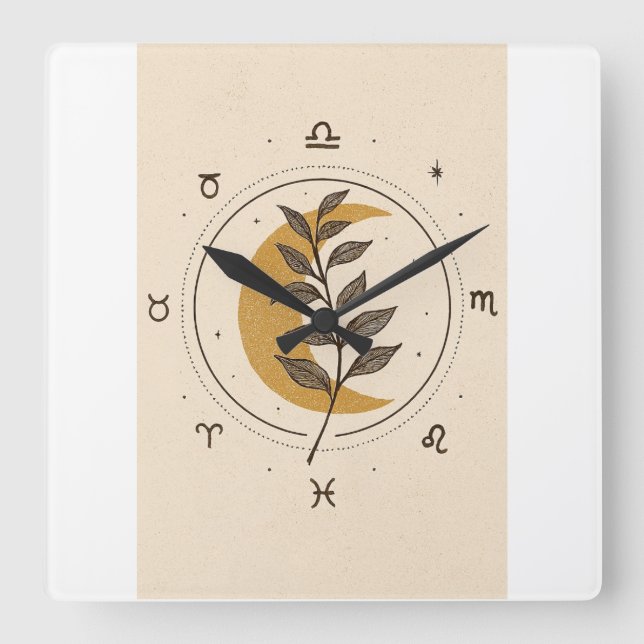 Quadratische Wanduhr (Vorderseite)