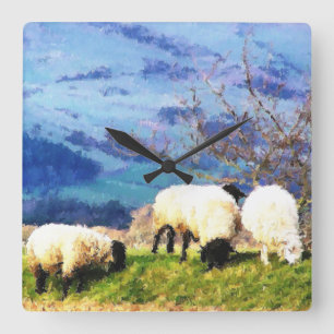  QUADRATISCHE WANDUHR