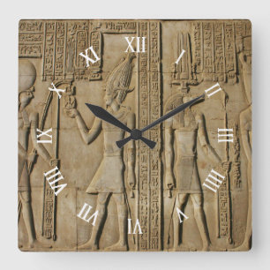 Quadratische Wanduhr Ägyptens