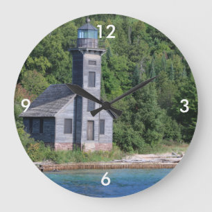 Quadratische Wanduhr/Leuchtturm Große Wanduhr