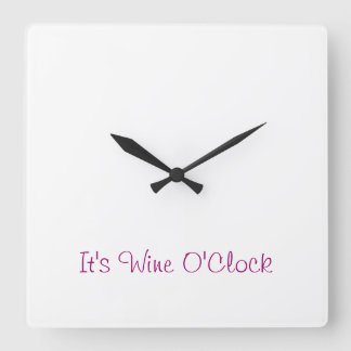 Quadratische Wein-Uhr-Uhr Wanduhr