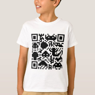 Quadratischer Barcode T-Shirt