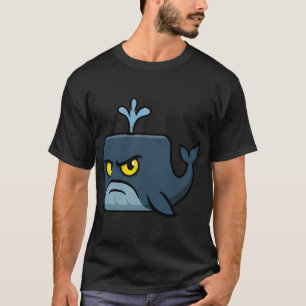 Quadratischer Blauer Wal T-Shirt