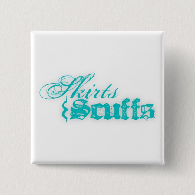 Quadratischer Knopf Button (Vorderseite)