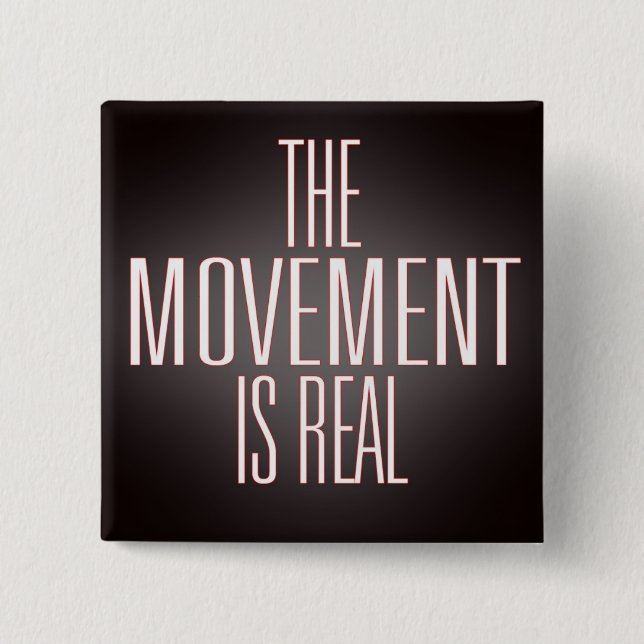 Quadratischer Knopf die Bewegung Button (Vorderseite)