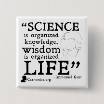 Quadratischer Knopf Immanuel Kants