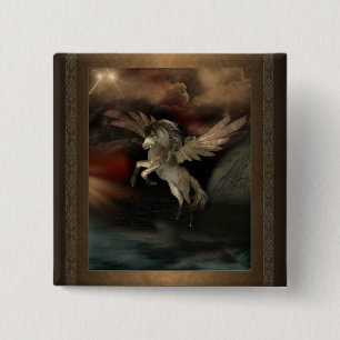 Quadratischer Knopf Pegasus Button