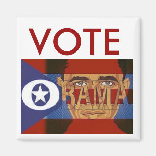 Quadratischer Magnet AbstimmungObama