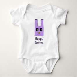 Quadratischer Osterhasen-Baby-Bodysuit Baby Strampler