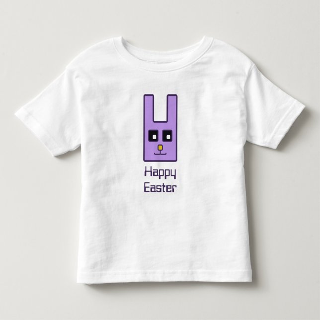 Quadratischer Osterhasen-Kleinkind-Rüsche-T - Kleinkind T-shirt (Vorderseite)