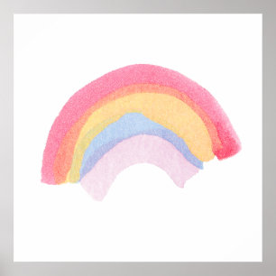 Quadratischer Regenbogen-Druck Poster