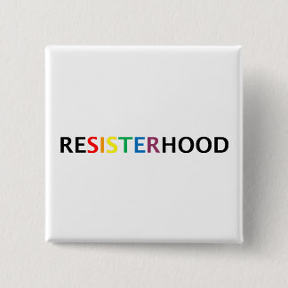 quadratischer resisterhood Knopf Button