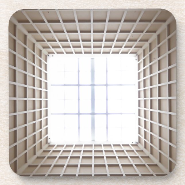quadratischer Tunnel Getränkeuntersetzer (Vorderseite)