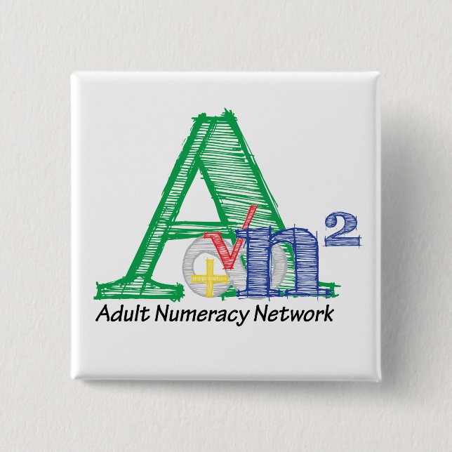 Quadratisches Button Ankündigung mit Logo (Vorderseite)