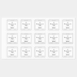 Quadratisches Etikett