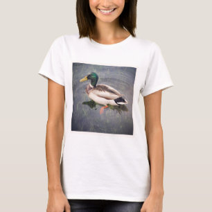 Quadratisches Foto - Stockenten-Ente T-Shirt