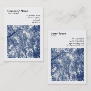 Quadratisches Foto (v3) - blauer Herbst - Visitenkarte