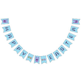 Quadratisches Häschen-glückliche Wimpelkette