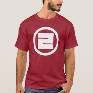 Quadratisches Kanji für ONE im Kreis T-Shirt