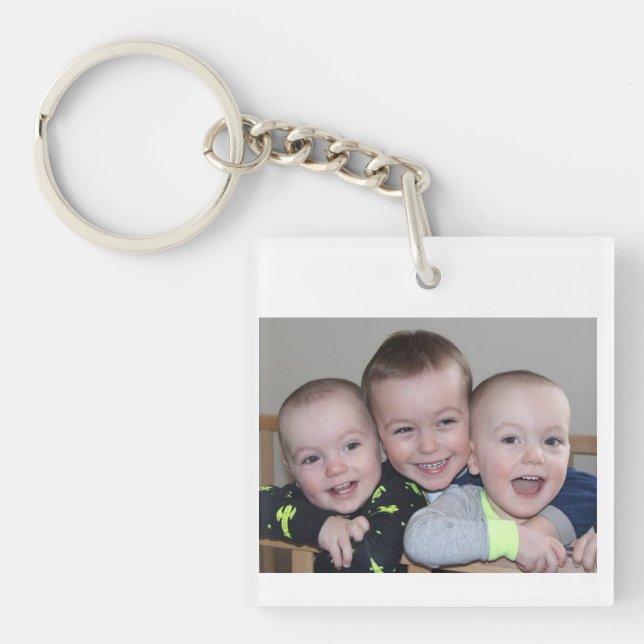 Quadratisches Keychain/Porte-clé carré Schlüsselanhänger (Vorderseite)
