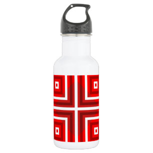Quadratisches Muster 1 Edelstahlflasche