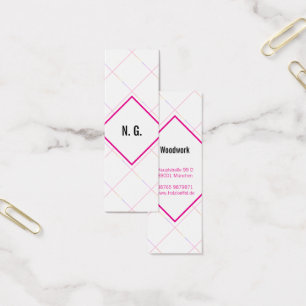 Quadratisches Muster rosa schwarz