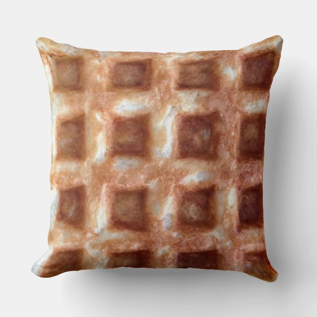 Quadratisches Waffel-Kissen Kissen (Vorderseite)