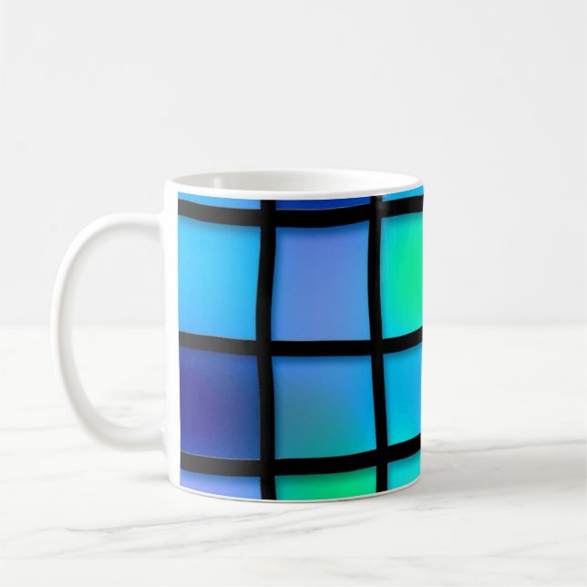 Quadratmuster Kaffeetasse (Links)