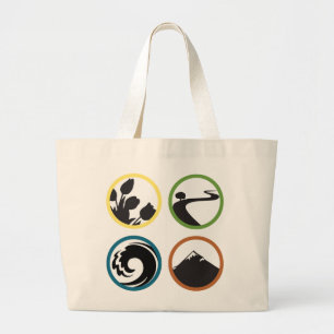 Quadratos Jumbo Tote Bag Stoffbeutel