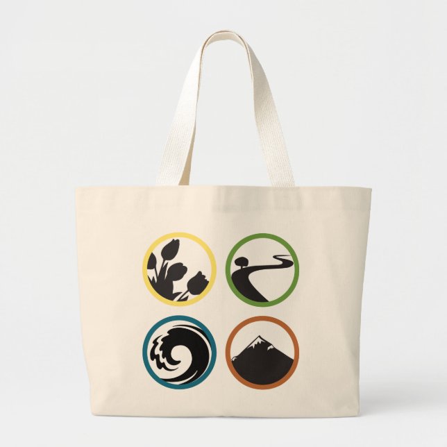 Quadratos Jumbo Tote Bag Stoffbeutel (Vorne)