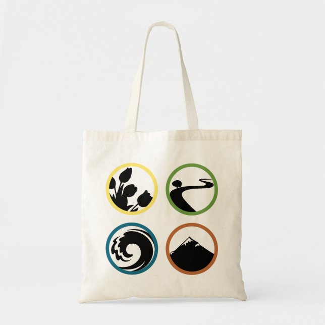 Quadratos reguläres Tote Bag Tragetasche (Vorne)