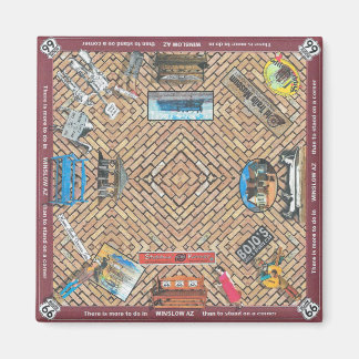QUADRATSCHANZ VON DINGEN, DIE IN WINSLOW ARIZONA Z MAGNET