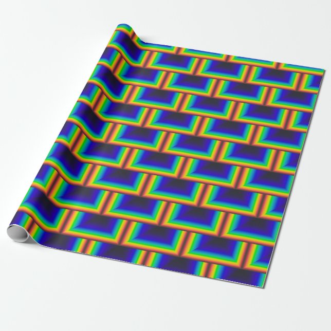 Quadratskala des Solarspektrums Geschenkpapier (Ungerollt)