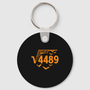 Quadratwurzel 4489 Lustiges Halloween-Meme 67 Math Schlüsselanhänger