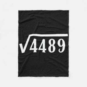 Quadratwurzel 67 Jahre altes Geschenk Lustiger Leh Fleecedecke