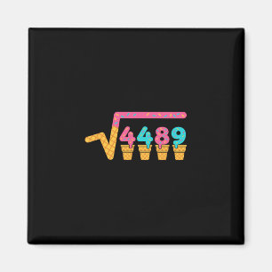 Quadratwurzel aus 4489 Eiscreme-Drip-Meme-Slang 67 Magnet