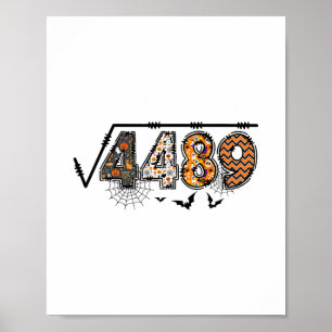Quadratwurzel aus 4489 Lustiges Halloween 67 Meme Poster