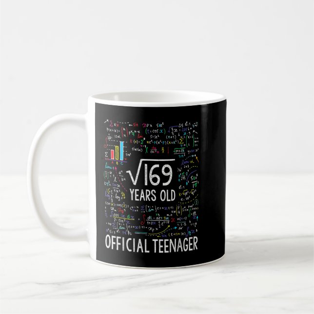 Quadratwurzel des 169 13-jährigen Offiziellen Teen Kaffeetasse (Links)