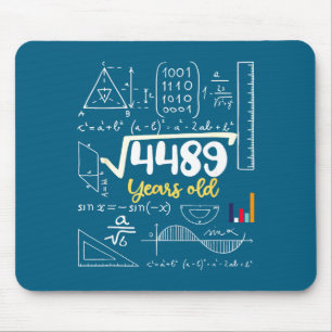 Quadratwurzel Jahre Alt Sieben Lehrer 67 Sechs 7 6 Mousepad