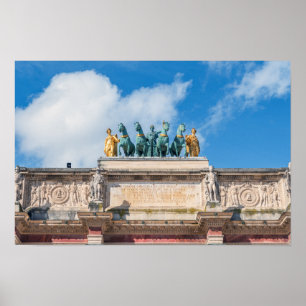 Quadriga auf dem Arc de Triomphe du Carrousel - Pa Poster