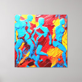 Quadro Abstrato em Canvas A Reconstrução Humana Leinwanddruck
