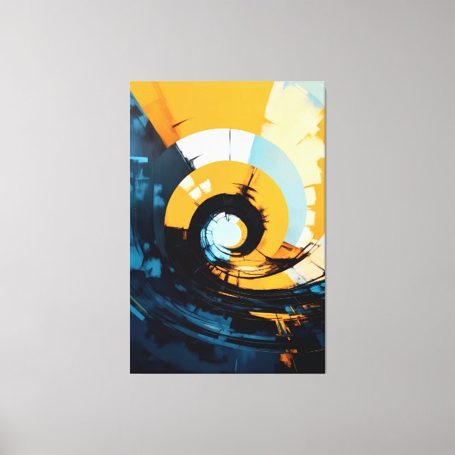 Quadro abstrato Impressão em Tela Leinwanddruck (Vorderseite)