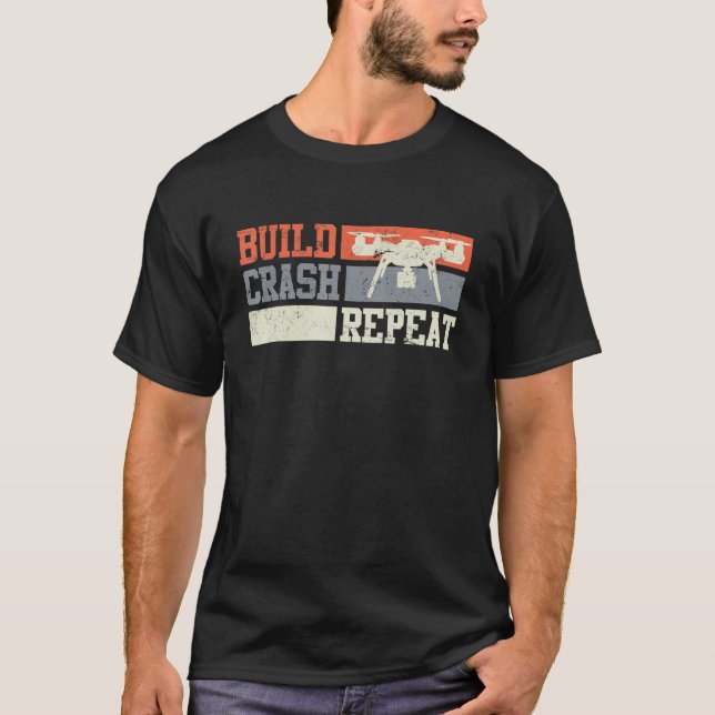 Quadrocopter Drone Pilot FPV Rc Racing Drone T-Shirt (Vorderseite)