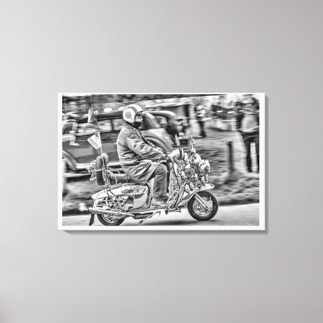 Quadrophenie - die Scooter-Jahre Leinwanddruck (Vorderseite)