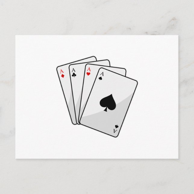 Quadruplets Aces Poker Karten im Poker (Vorderseite)