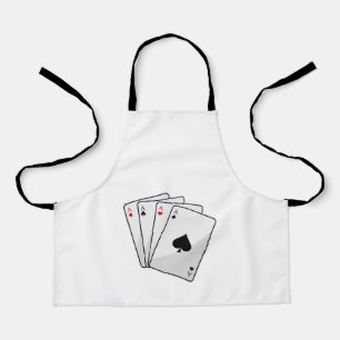 Quadruplets Aces Poker Karten im Poker Schürze